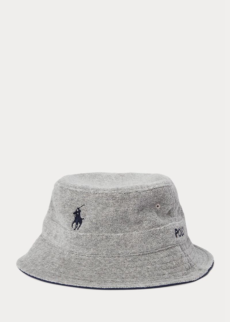 Gorra Polo Ralph Lauren Hombre Cotton-Blend Terry Bucket Chile Gris JPVFS-4193